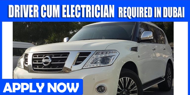 DRIVER CUM ELECTRICIAN REQUIRED IN DUBAI Gulf News Classifieds Jobs