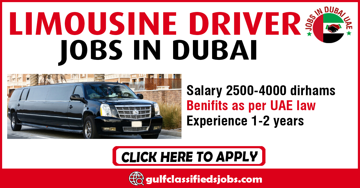 LIMOUSINE DRIVER JOBS IN DUBAI