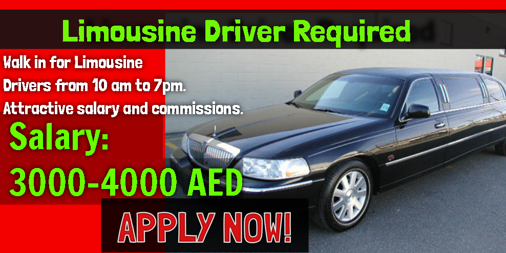 Limousine Driver Required Dubai Jobs