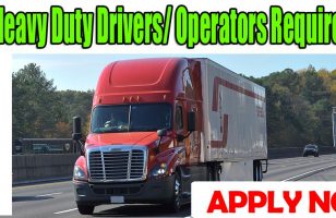 Heavy Duty Drivers Operators Required