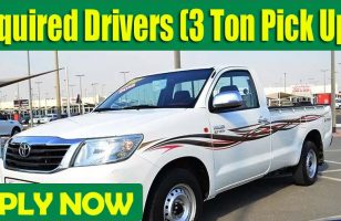 Required Drivers 3 Ton Pick Up DUBAI