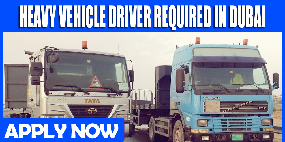 HEAVY VEHICLE DRIVER REQUIRED IN DUBAI