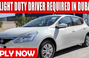 LIGHT DUTY DRIVER REQUIRED IN DUBAI