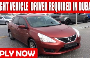 LIGHT VEHICLE DRIVER REQUIRED IN DUBAI