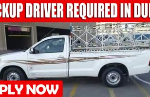 PICKUP DRIVER REQUIRED IN DUBAI