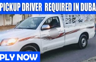 PICKUP DRIVER REQUIRED IN DUBAI