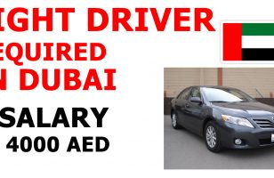 LIGHT DRIVER REQUIRED IN DUBAI