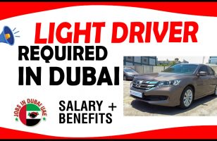LIGHT DRIVER REQUIRED IN DUBAI