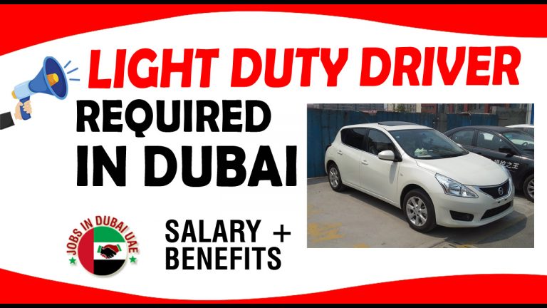 LIGHT DUTY DRIVER REQUIRED IN DUBAI - Gulf News Classifieds Jobs