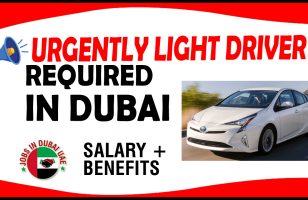 URGENTLY LIGHT DRIVER REQUIRED IN DUBAI