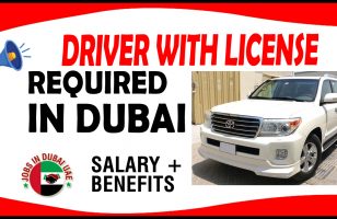 DRIVER WITH LICENSE REQUIRED IN DUBAI