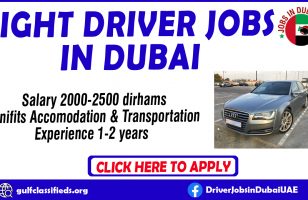 LIGHT DRIVER JOBS IN DUBAI