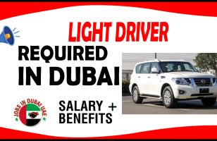 LIGHT DRIVER REQUIRED IN DUBAI