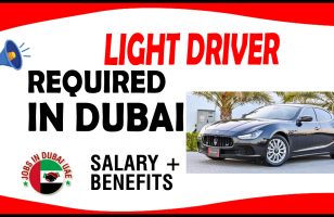 LIGHT DRIVER REQUIRED IN DUBAI