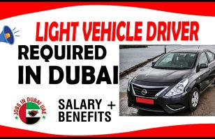 LIGHT VEHICLE DRIVER REQUIRED IN DUBAI
