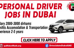 PERSONAL DRIVER REQUIRED IN DUBAI