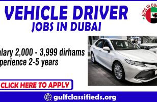 VEHICLE DRIVER JOBS IN DUBAI