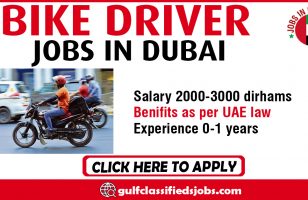 BIKE DRIVER JOBS IN DUBAI