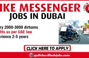 BIKE MESSENGER REQUIRED IN DUBAI