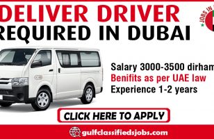 DELIVER DRIVER REQUIRED IN DUBAI