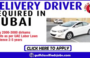 DELIVERY DRIVER REQUIRED IN DUBAI