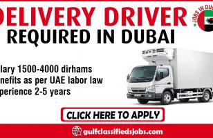 DELIVERY DRIVER REQUIRED IN DUBAI