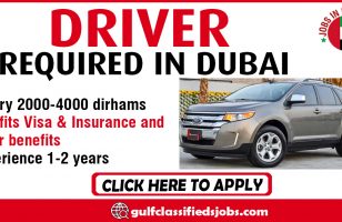 DRIVER REQUIRED IN DUBAI