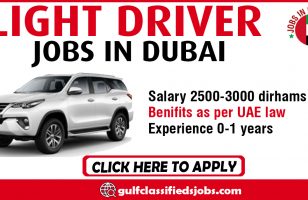 LIGHT DRIVER JOBS IN DUBAI