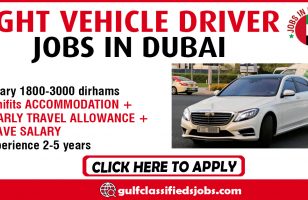 LIGHT VEHICLE DRIVER JOBS IN DUBAI