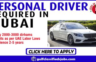 PERSONAL DRIVER REQUIRED IN DUBAI