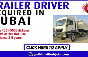 TRAILER DRIVER REQUIRED IN DUBAI