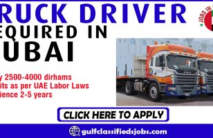TRUCK DRIVER REQUIRED IN DUBAI