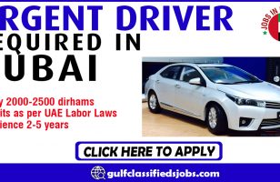 URGENT DRIVER REQUIRED IN DUBAI