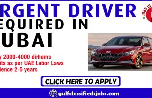 URGENT DRIVER REQUIRED IN DUBAI