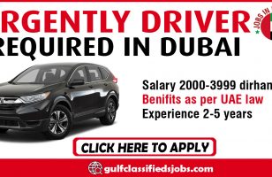 URGENTLY DRIVER REQUIRED IN DUBAI