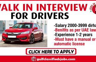 WALK IN INTERVIEW FOR DRIVERS